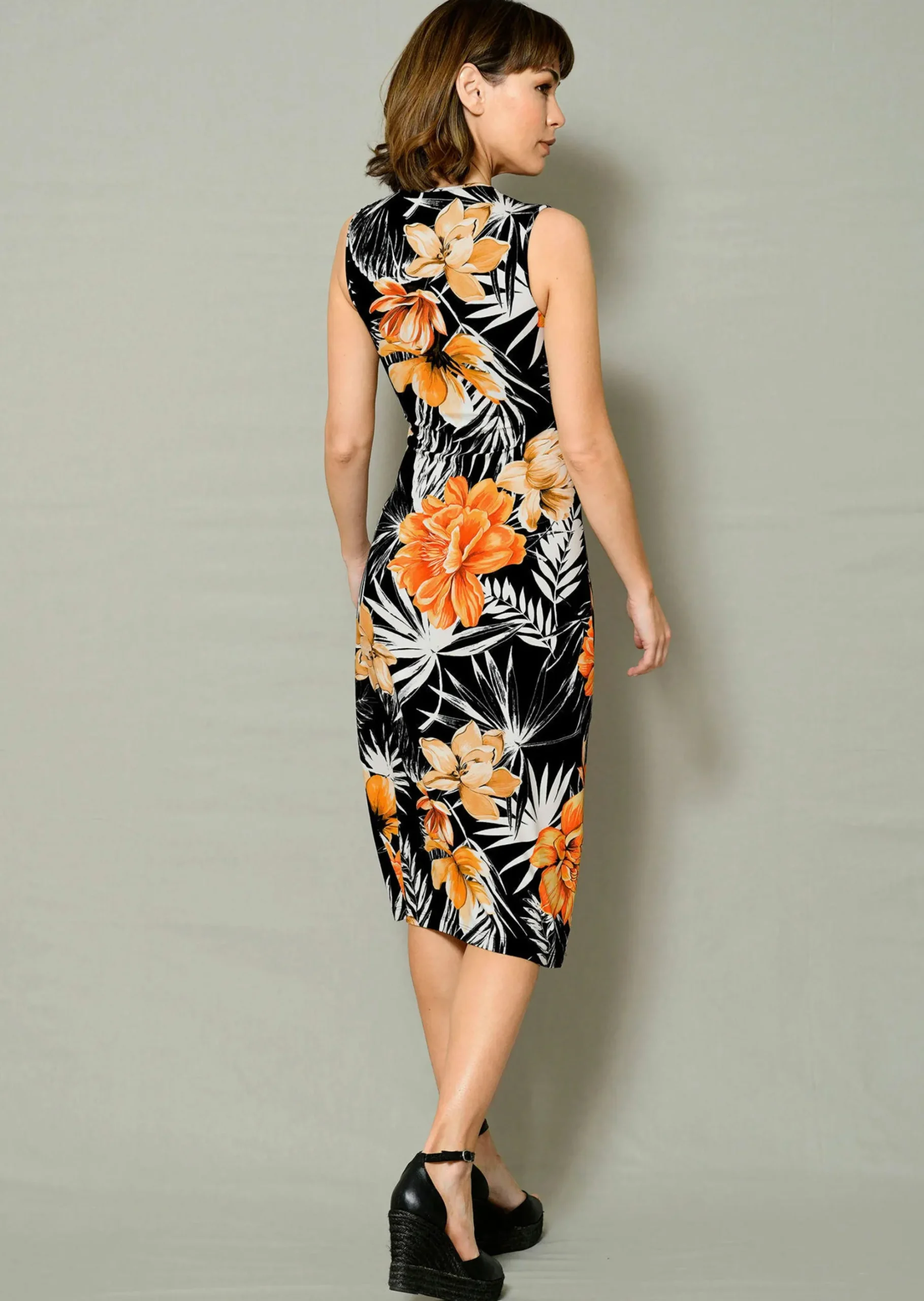 Strandkleid mit Blumendruck