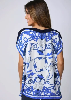 Strandshirt im maritimen Dessin