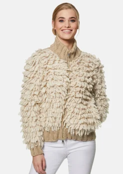Strickjacke im Teddy-Look