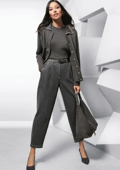 Strickjacke mit Zierperlen