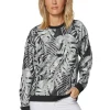 Sweatshirt mit Blätterprint