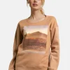 Sweatshirt mit Landschafts-Print