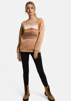 Sweatshirt mit Landschafts-Print