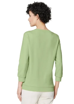 Sweatshirt mit 3/4-langen Ärmeln.