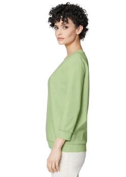 Sweatshirt mit 3/4-langen Ärmeln.
