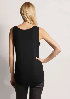 Träger-Shirt mit Pailletten