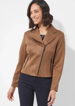 Velours-Bikerjacke
