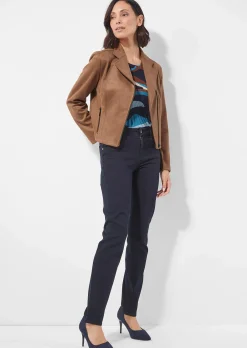 Velours-Bikerjacke