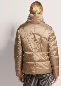 Wattierte Steppjacke mit Stehkragen