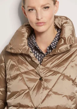 Wattierte Steppjacke mit Stehkragen