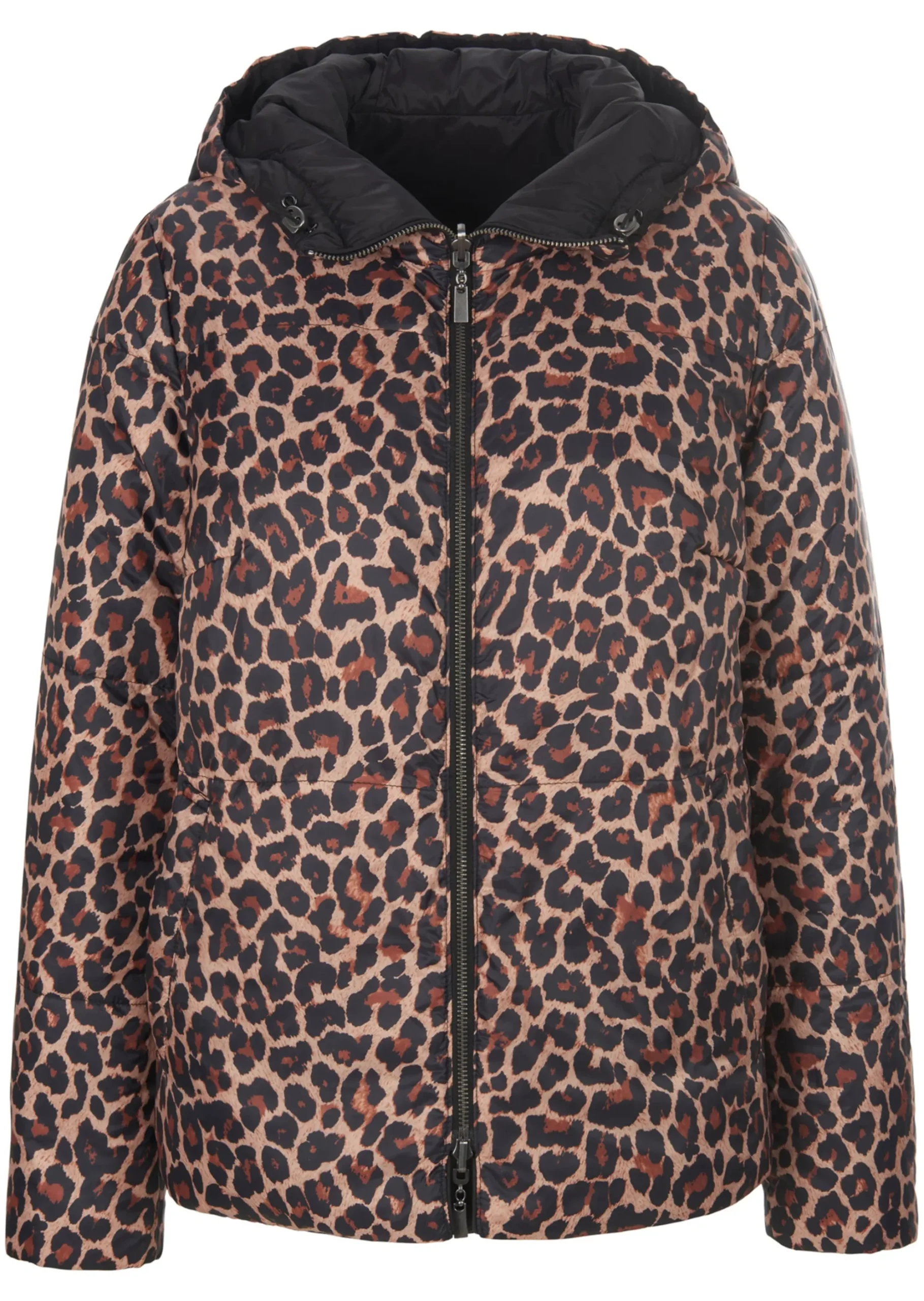 Wattierte Wendejacke mit Kapuze